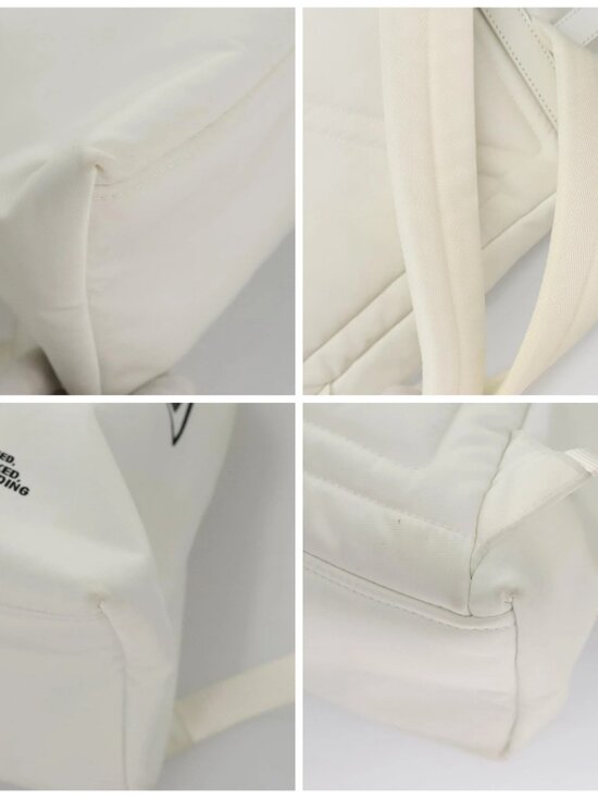 PRADA Backpack Nylon White Silver main image 12